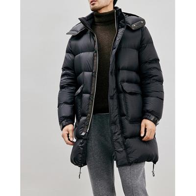 China Anti-Wrinkle Down Jacket Thickened Hooded Long Coat Men's Winter Down Jacket High Quality Windproof Waterproof OEM for sale