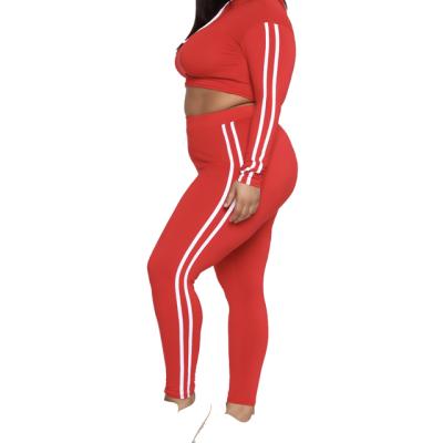 China Breathable Tracksuits For Woman Long Sleeve Striped Jogging Hooded Two Piece Suit Ladies Sports Suits for sale