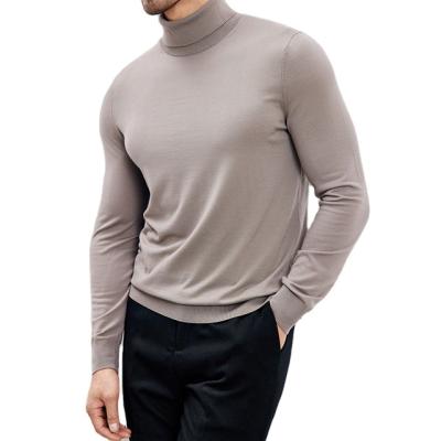 China New Arrival New Zealand Wool Anti-Wrinkle Long Sleeve Turtleneck Gold Turtleneck Sweater Men Sweater Wool for sale