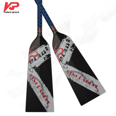 China Blade Kingpaddle D12 IDBF Super Thin Carbon Fiber Dragon Boat Paddle for sale