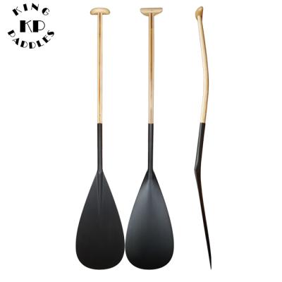 China Hybrid Carbon Fiber Kingpaddle Carbon Fiber Canoe PADDLE With Wooden Shaft for sale