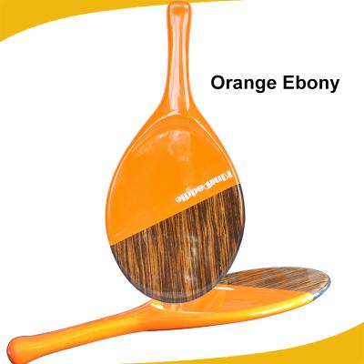 China High quality beach games carbon fiber beach ball racket with orange ebony wood for sale