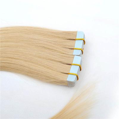 China 10A Soft Grade Remy Indian Tape Hair Extension, Unprocessed Straight Hair Tape In For Adding Volume For Hair Salon for sale