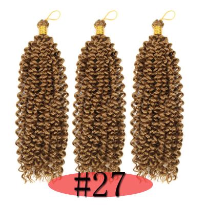 China Water Wave 14 Inch 30 Strands / Bundle Water Wave Crochet Braids Twist Crochet Hair Hair Braiding Extensions for sale