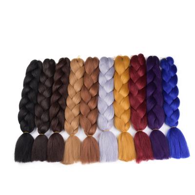 China Color Straight Synthetic Yaki Hair Expression Hair Extensions Jumbo Twist Crochet Braiding Hair High Temperature Fiber Braiding Hair for sale