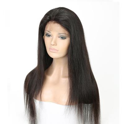 China Silky Straight Wave Lace Front Human Hair Wigs Pre Plucked With Baby Hair Brazilian Malaysian Peruvian Virgin Straight 13x4 Lace Closure Wig for sale