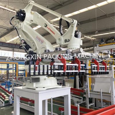 China Automatic Robotic Food Palletizer Bucket /bag Palletizing Machine for sale