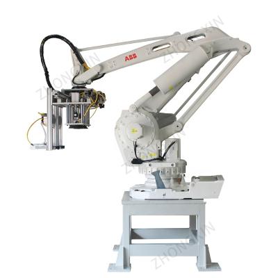 China Palletizing Robot Palletizer, High Speed ​​And High Quality Food Bag Stacking Robotic Carton Palletizing Machine for sale