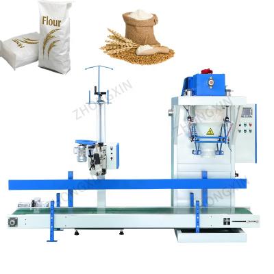 China Automatic High Efficient And Filling Low Price Weighing Pellets Powder Packing Machine With Heat Sealer for sale