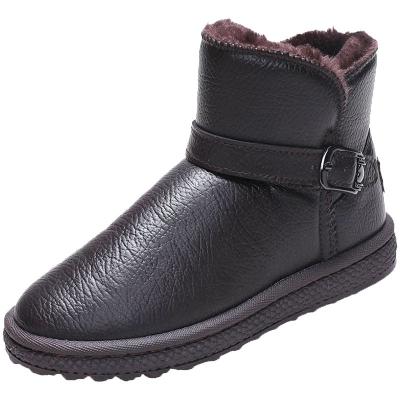 China Usb large size snow boots 2021 winter new velvet short boots cotton shoes thick shoes more bread for sale