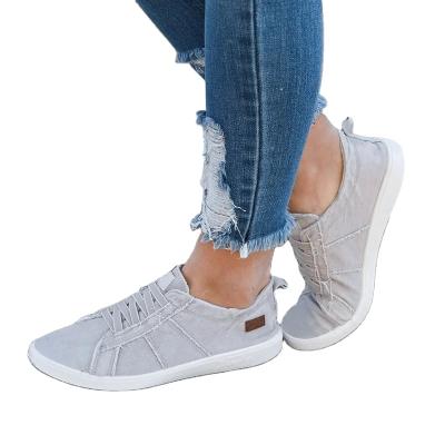 China New Trend 2021 Fashion Flat Round Toe Women's Casual Shoes Spring And Autumn Canvas Shoes Single Shoes for sale