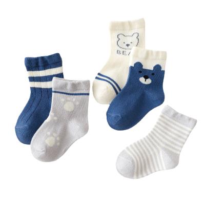 China Children's breathable socks spring, autumn and winter new men's and women's cartoon cotton baby cute combed baby socks for sale