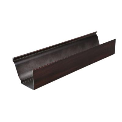 China 3003 manganese aluminum alloy easy to install rich color k style aluminum roof rainwater gutter gutter system for sale