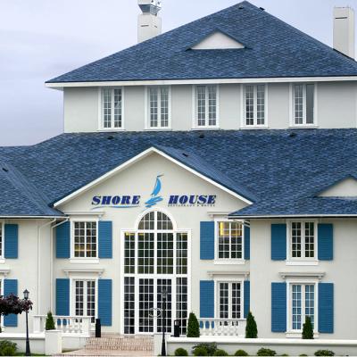 China High quality cheap fiberglass asphalt roofing shingles Goethe asphalt shingle for sale