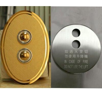 China Modern Round Box Elevator Elevator Lobby Call Panel For Parts Stainless Steel for sale