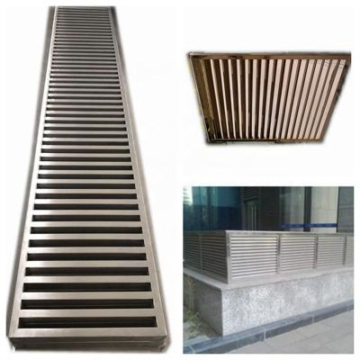 China Modern Cool Temperature Powered Stainless Steel Air Conditioner System Canopy Grill For HVAC Exhaust Air Vent Metal Adjust Duct for sale