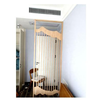 China Contemporary Wood Exterior Metal Room Divider Laser Cut Metal Screen Separate Partition Wall Case Classic Customized Steel for sale