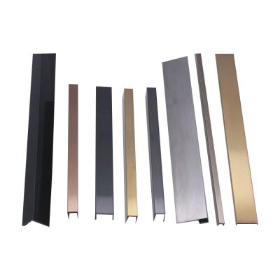 China OEM Stainless Steel Corner Guard Flooring Accessories Divider Junction Panel Stainless Steel Tile Trim Corners for sale