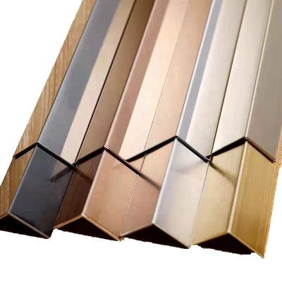 China Stainless Trim L Shape Corner Trim Morden Tile Trim Polished Furniture Stainless Steel for sale