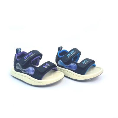 China Flat Wholesale of new suction sole microfiber leather boys' sports sandals with soft soles, comfortable and versatile beach shoes for sale