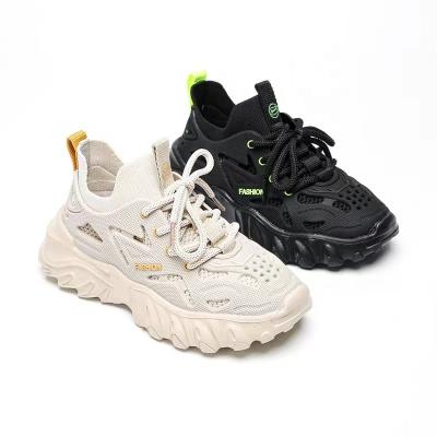 China Fashion Trend Customized 2023 Autumn Children's Trend Breathable Sports Running Casual Shoes Single Mesh Anti slip Shock Absorbing Sole for sale