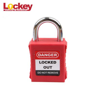 China Durable Steel Safety 25mm Short Shackle Lockout Tagout Padlock for sale