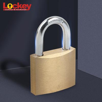 China Work safety padlock 20mm padlock brass lock 30mm factory, 40mm 50mm protection lock brass padlock with 2 keys China for sale