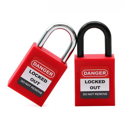 China Lockey Padlock-Red Good Quality Durable Steel Short Shackle Security, Loto 25mm Padlock Protective Lock for sale