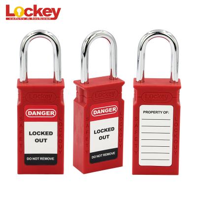 China Loto Padlock, Long Work Safety Lockout Padlock Steel Shackle Body Security Padlock with Master Key for sale