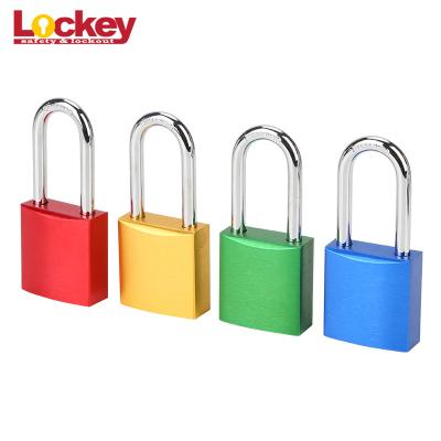 China Durable Custom Industrial Locked Colorful Aluminum Padlock Protection Lock Safety Lockout Padlocks for sale