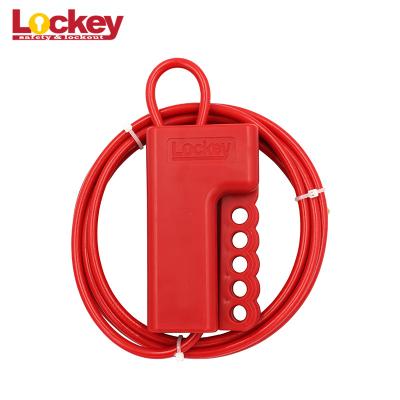 China Durable Two Type Adjustable Cable Lockouts With Diameter 3.2mm 5mm Length 2.4m for sale