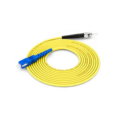 China Network Customized Telecom Fiber Optic Patch Cord Single Mode SC UPC/RPA To ST UPC/RPA Optical Fiber Jumper for sale