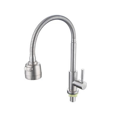 China Sense Faucets Single Handle Kitchen Sink Water Taps Deck Mounted Flexible Faucet for sale