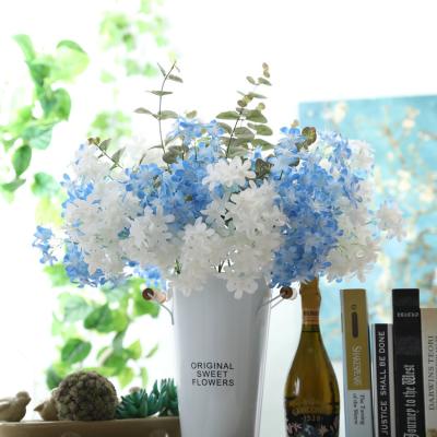 China Large Price 3 Branches Eco-friendly Artificial Lilac Flowers Beautiful Silk Flowers For Wedding Table Decoration Artificial Flowers In Bulk for sale