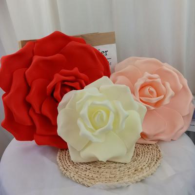 China Eco-friendly Manufacturer Sell Different Sizes Artificial Giant Foam Flowers For Window Backdrop Stage Wedding Decoration for sale