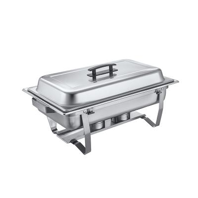 China buffet server alcohol stove dish stainless steel chefing shafing food warmer set teasing chafing dishes for catering 600x355x320 for sale