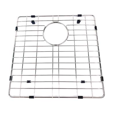 China Without Faucet Sink Protector Stainless Steel Basin Rack Custom Kitchen Sink Accessories And Parts Down Grid for sale