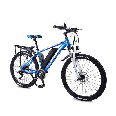 China Aluminum alloy factory wholesale 26 inch 36V 8AH lithium battery electric bicycle adult 27 variable speed road bike mountain bike for sale