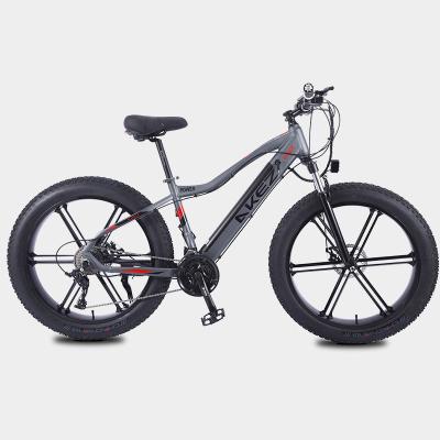 China Hot sale 4.0 fat tire snow bike 26 inch 36v350w mtb aluminum alloy mountain bike adult electric bicycle for sale