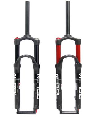 China Factory Wholesale BMX Mountain Bike Front Fork 26/27.5/29 Inch Double Air Shock Absorber Fork Shoulder Control for sale