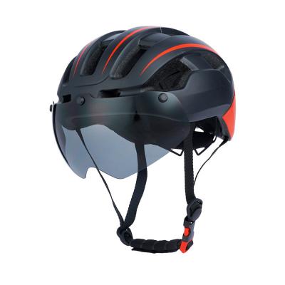 China ABS+PC factory wholesale bicycle helmet mountain bike sports safety helmet integrated magnetic riding men and women for sale