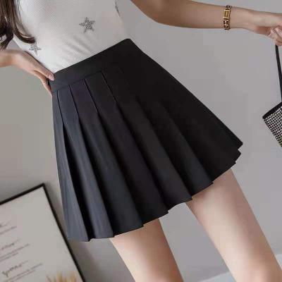 China Customized Female Bust Pleated Skirt College Style Breathable Korean Female Partial Pleated Skirt for sale