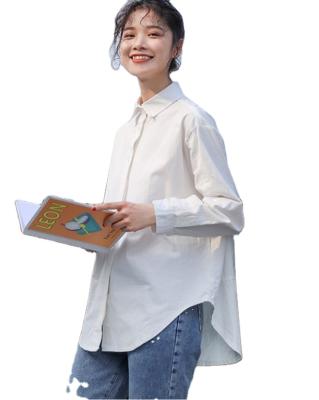 China Wholesale-customized breathable and winter new women's long-sleeved white shirts autumn women's white shirts for sale