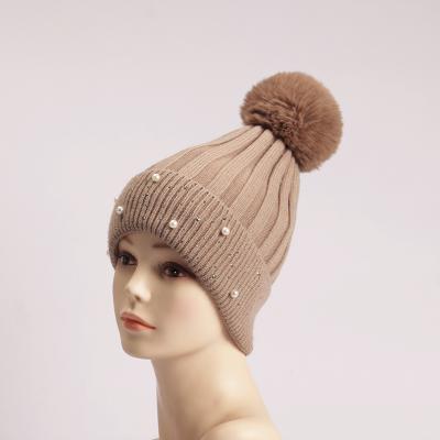 China 2020 New Ladies COMMON Hat Wholesale Acrylic Knit Beanie Cap Custom Beanie Cap Hats Outdoor Winter Winter for sale