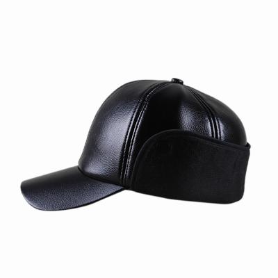 China JOINT Baseball Golf Sports PU Dad Trucker Unisex Face Masks Fold Brim Snapback Earmuffs Hats for sale