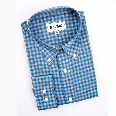 China Anti Pilling OEM Verified Mens Shirt Fashion Custom Plus Size Long Sleeve Casual Plaid Shirts for sale