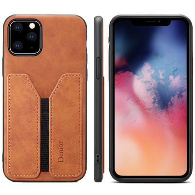 China ApplicableiPhone13MaxCard Phone Case SamsungS21Elastic Shockproof Cover HuaweiP50Drop-resistant Back Cover Device for sale