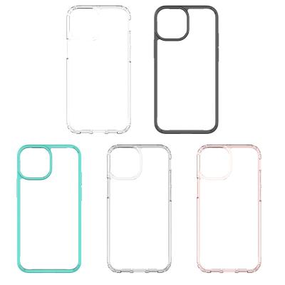 China Factory Wholesale Shockproof For Appleiphone13miniTransparent Phone Case PCPlusTPU Drop-Resistant Double-Material for sale