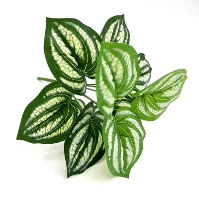 China Minimalist green plant wall decoration simulation potted fake plant leaves background wall flower arrangement material customization for sale