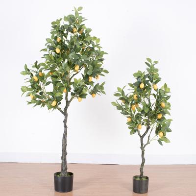 China Eco-Friendly Garden Eco-friendly Landscaping Artificial Plants Plants Artificial Lemon Tree Home Decor Bonsai for sale